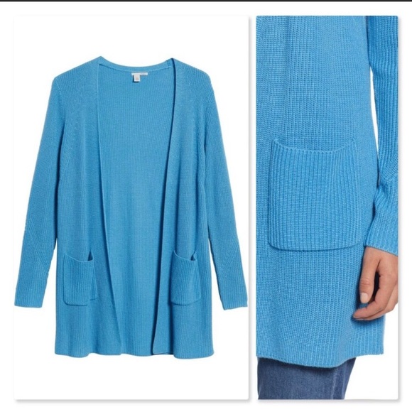 Halogen Long Ribbed Cardigan - Picture 2 of 5